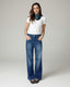 Super Vintage Mid-Blue Wide-Leg High-Rise Jeans | The Viola
