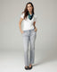 Grey Flare Mid-Rise Jeans | The Luna