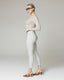 Silver Skinny Trousers | The Elisa