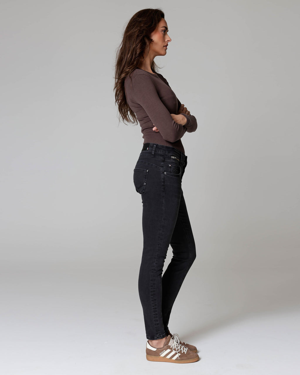 Blue Black Skinny Jeans | The Manuela