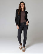 Blue Black Skinny Jeans | The Manuela