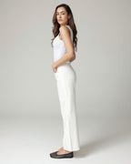 White Wide-Leg High-Rise Jeans | The Viola