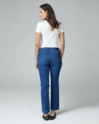 Mid-Blue Flare Mid-Rise Jeans | The Luna