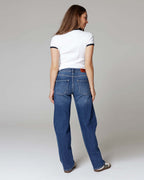 Dark Blue Bootcut Jeans | The Luna