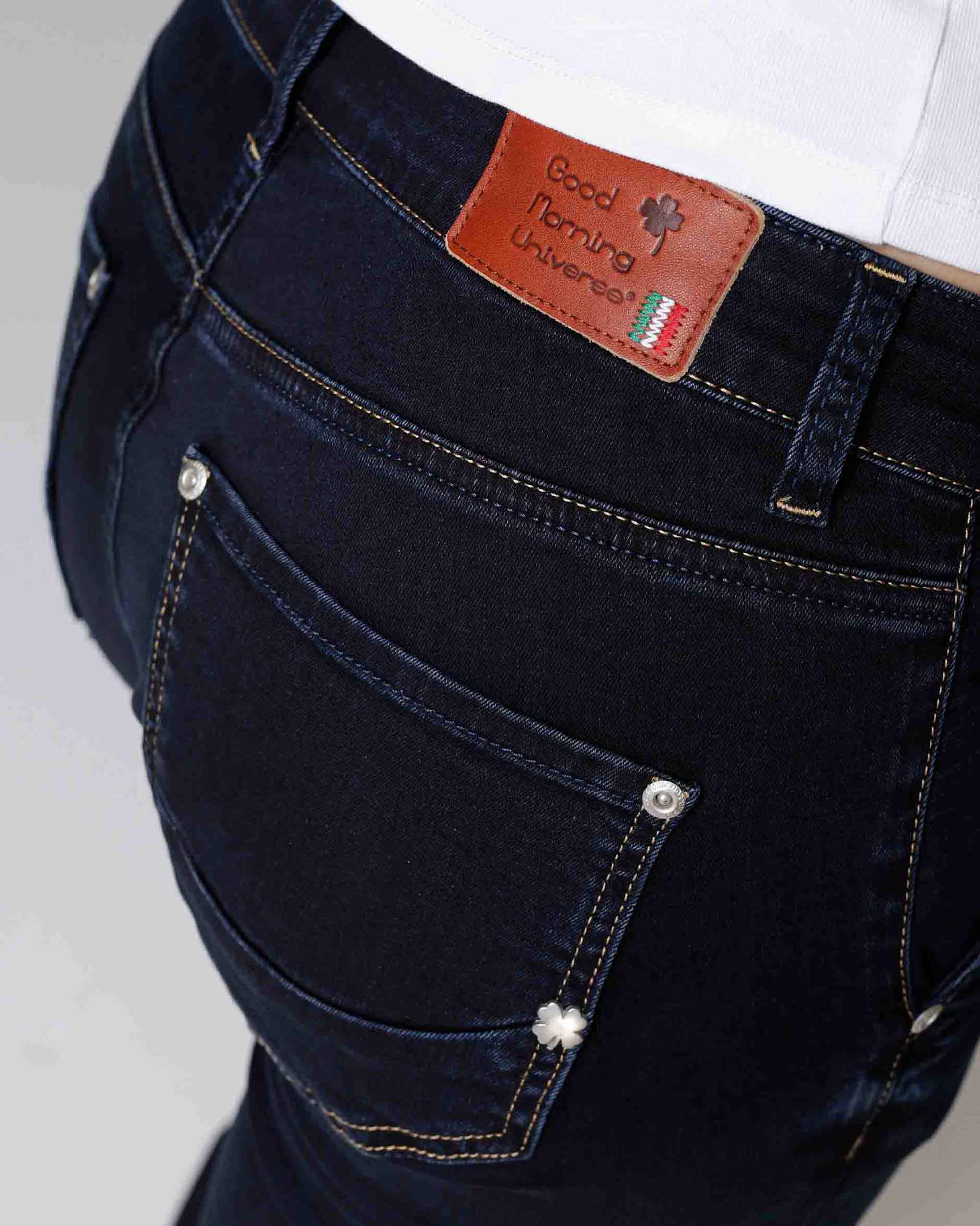 Dark Blue Bootcut Jeans | The Luna