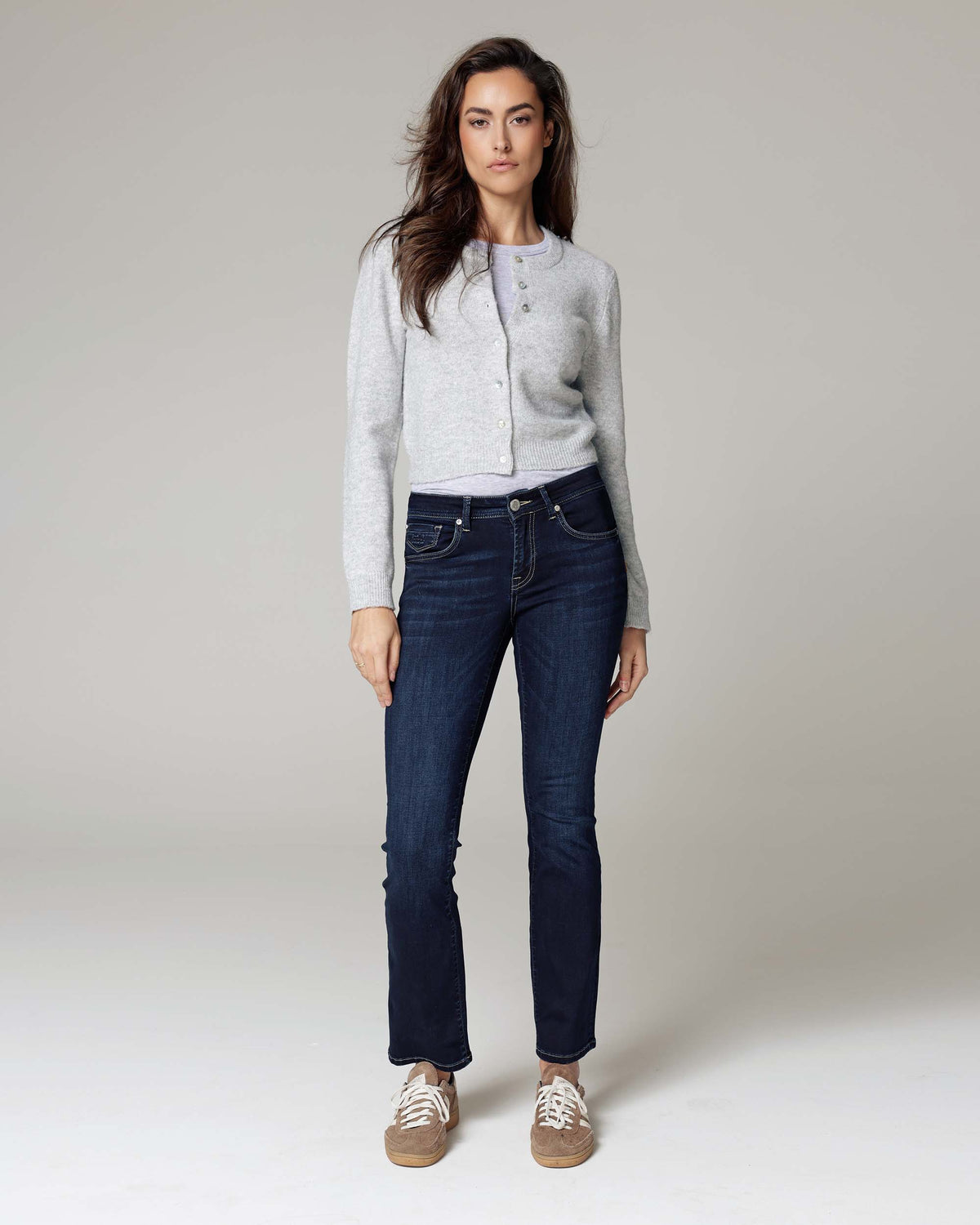 Dark Blue Straight Jeans | The Belinda Main image