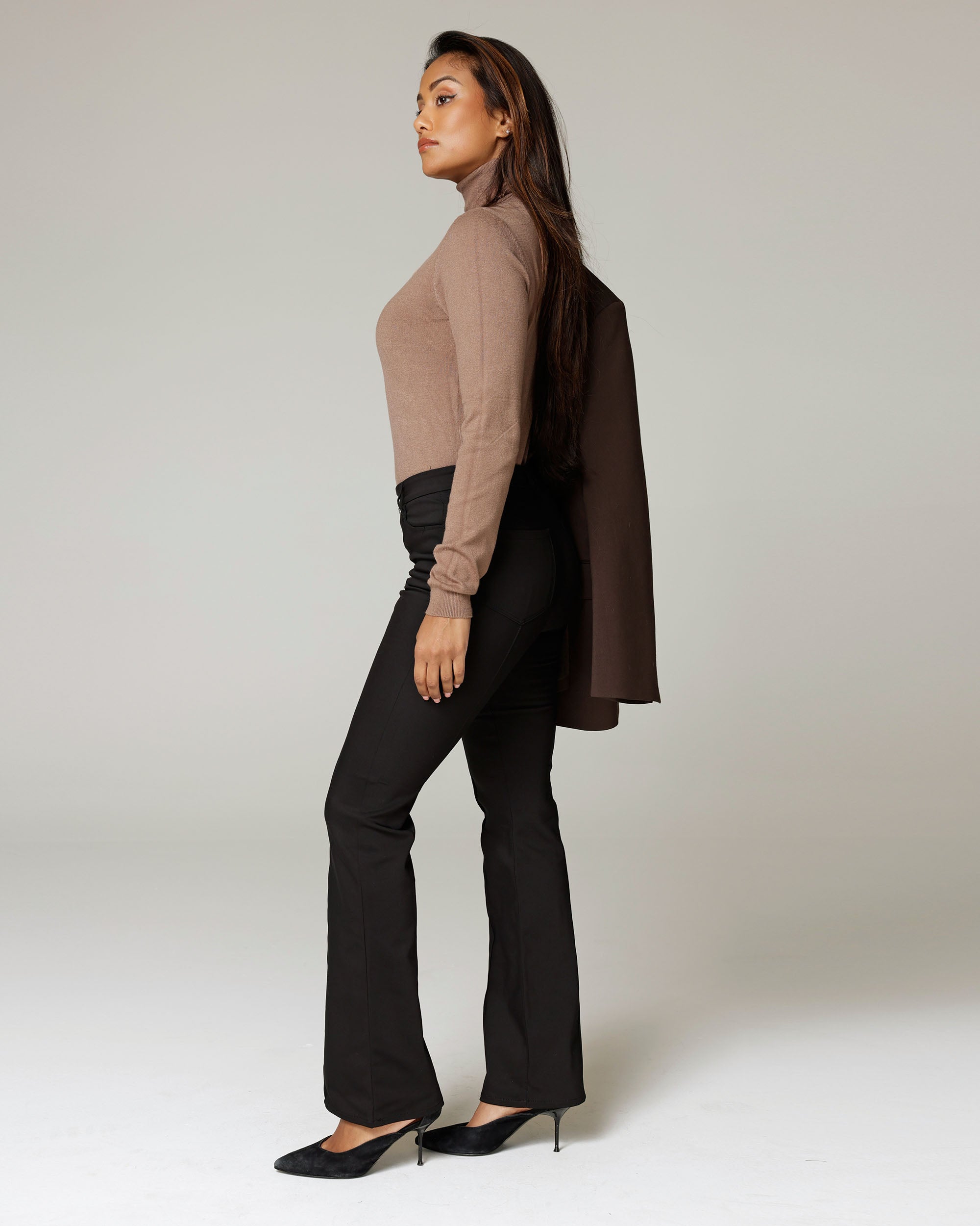Black Tailored Trousers | The Donna Secondary image