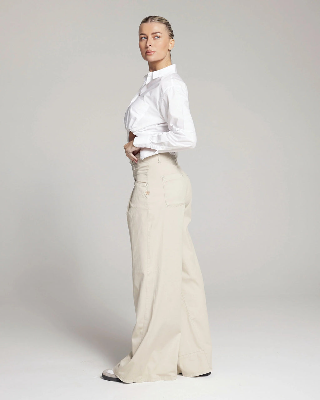 Sand Wide-Leg Pants | The Antonia