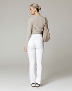 White Bootcut Flare Trousers | The Venezia