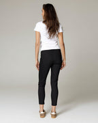 Black Pinstripe Skinny Trousers | The Amara