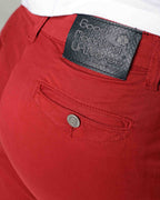 Dark Red Tapered Chinos | The Venice