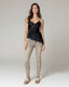 Vintage-Look Camel Skinny Jeans | The Tesla