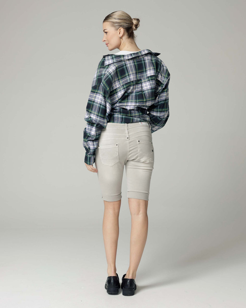 Grey Bermuda Shorts | The Lisa