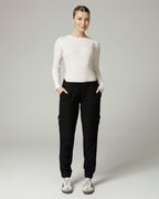 Black Relaxed Cargo Pants | The Gigi