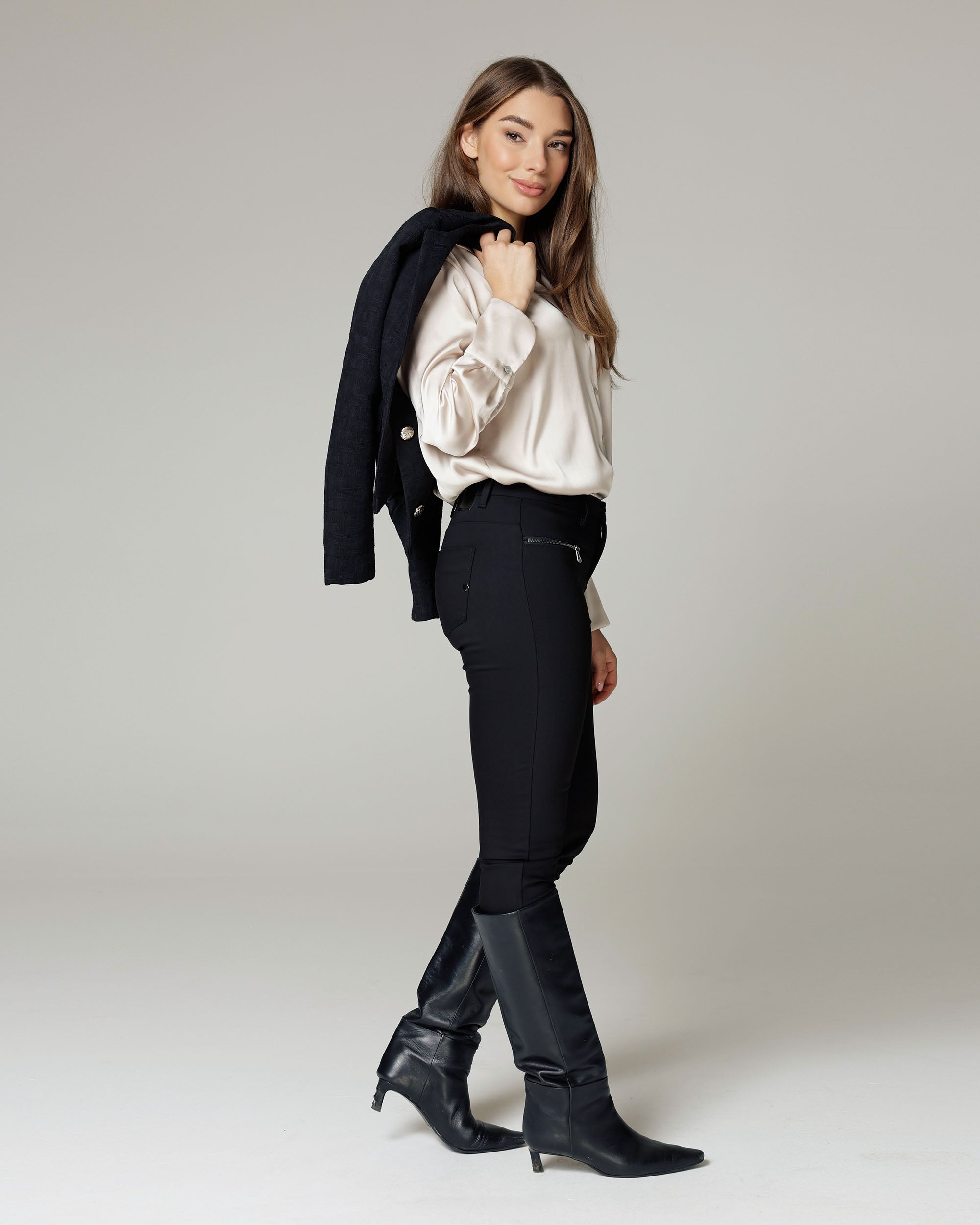 Black Skinny Trousers | The Elisa Secondary image