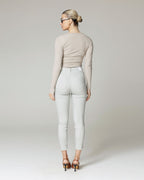 Silver Skinny Trousers | The Elisa