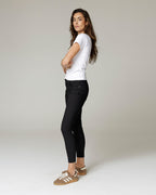 Black Pinstripe Skinny Trousers | The Amara
