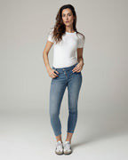 Blue Grey Vintage Repaired Skinny Jeans | The Harley