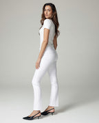 White Bootcut Flare Trousers | The Venezia