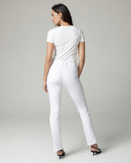 White Bootcut Flare Trousers | The Venezia