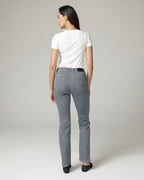 Grey Straight-Leg Mid-Rise Jeans | The Messina