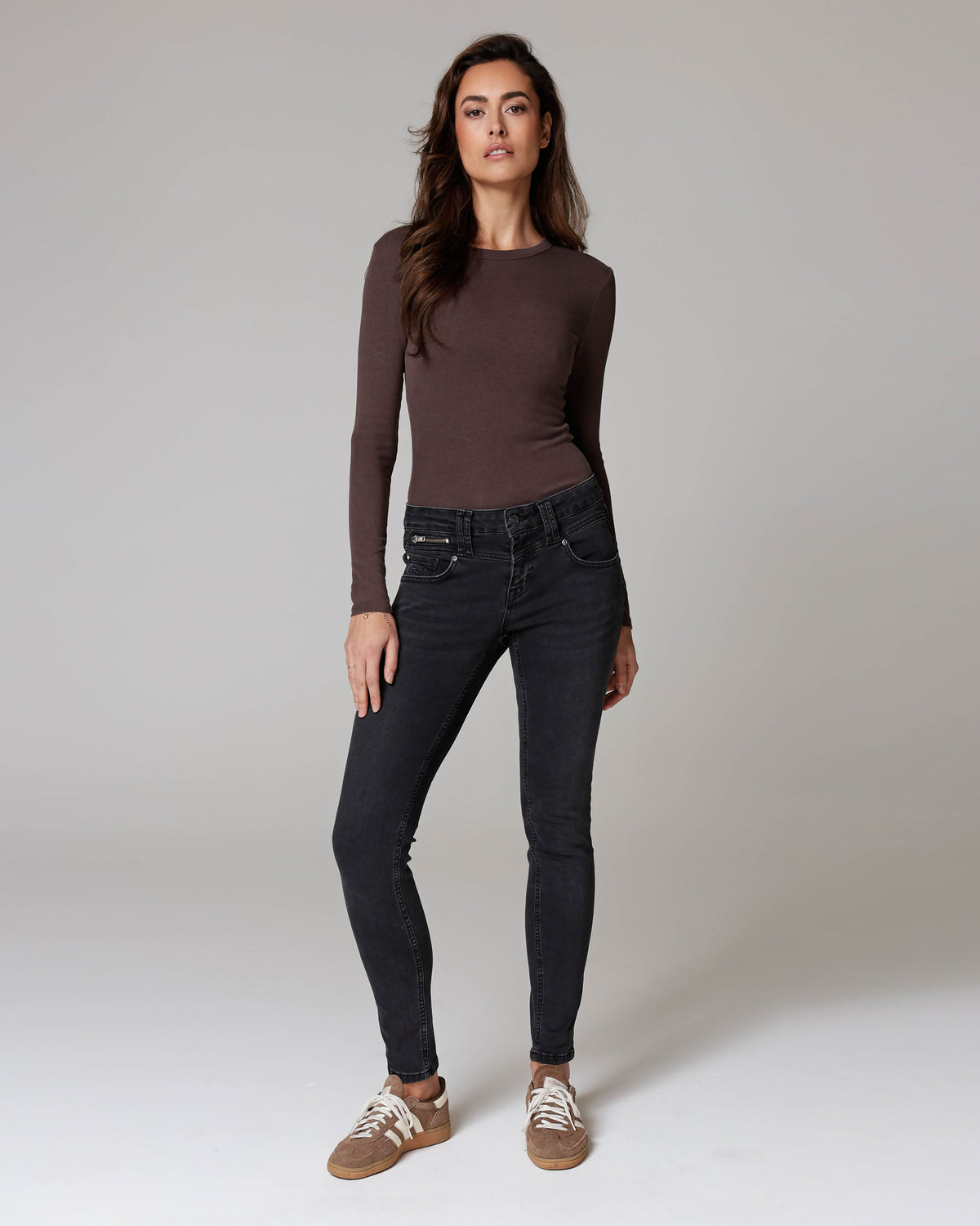 Blue Black Skinny Jeans | The Manuela