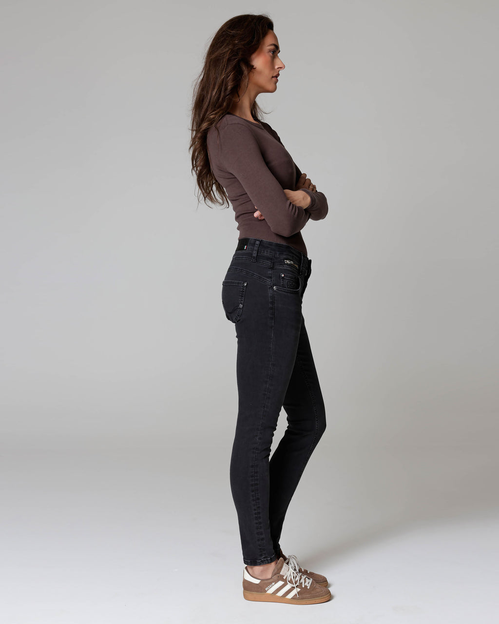 Blue Black Skinny Jeans | The Manuela