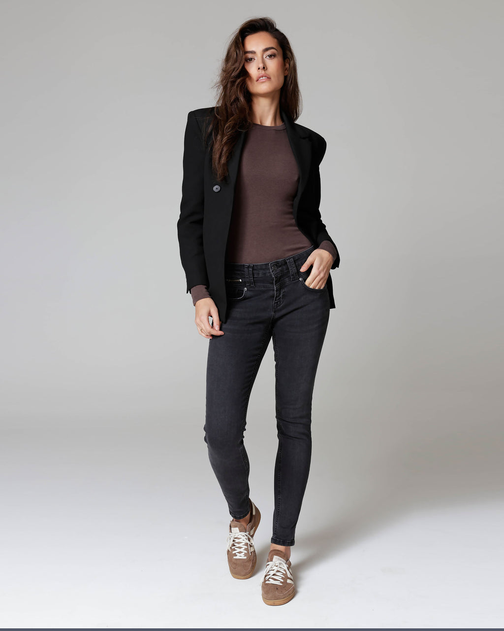 Blue Black Skinny Jeans | The Manuela