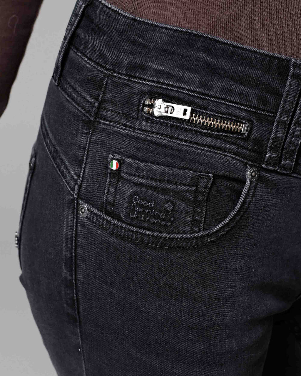 Blue Black Skinny Jeans | The Manuela